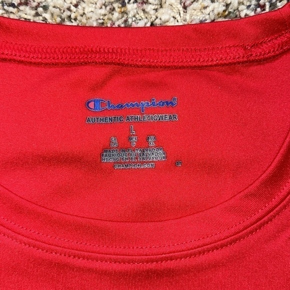 Men’s Red NCAA *NC State* Wolfpack Polyester T-Shirt Size L - Picture 3 of 8